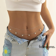 Belly Chain Fany Prata Body