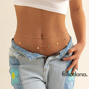 Belly Chain Katy Dourado Body