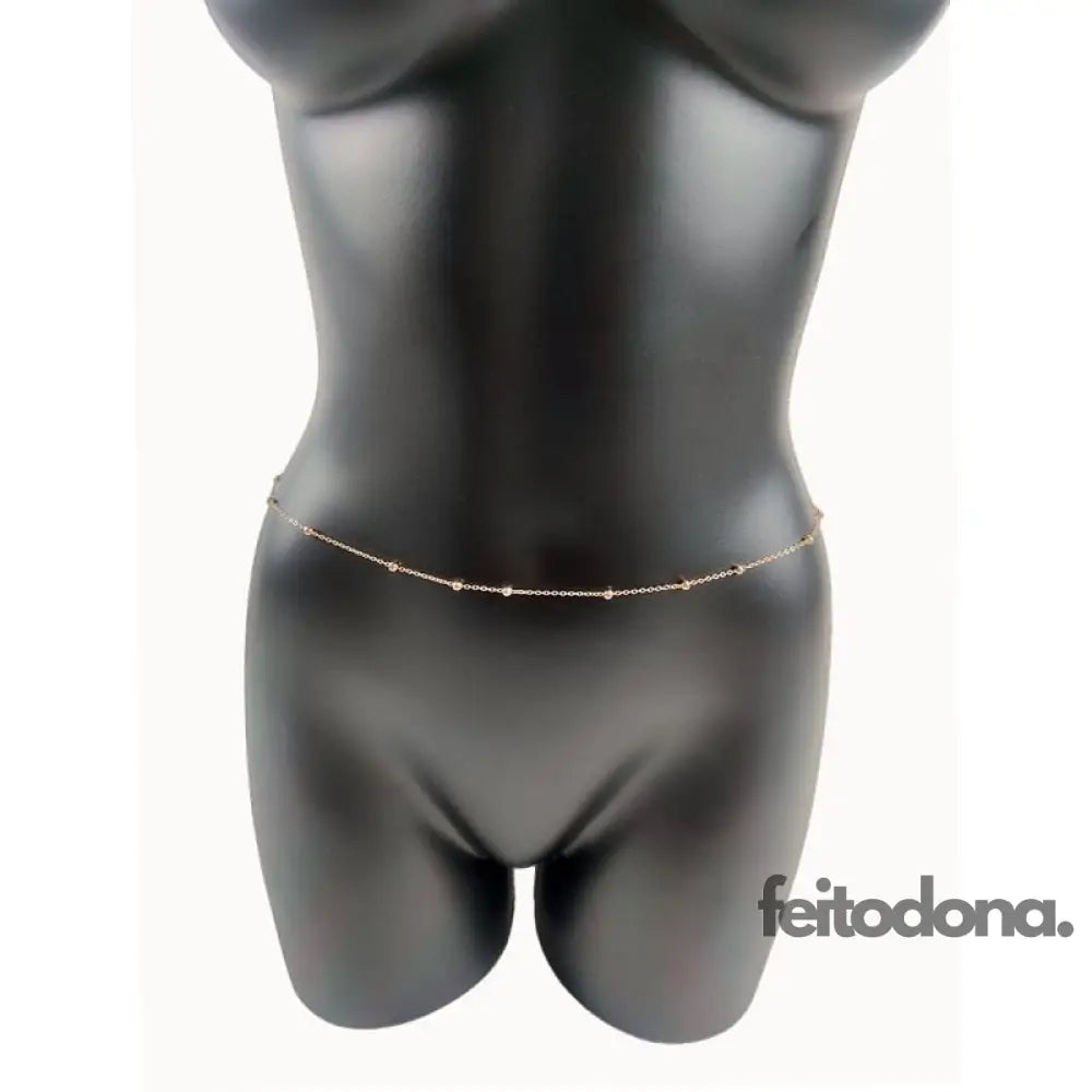 Belly Chain Leandra Dourado Body