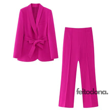 Blazer E Calça Vitage Malba Conjunto Rosa / Pp