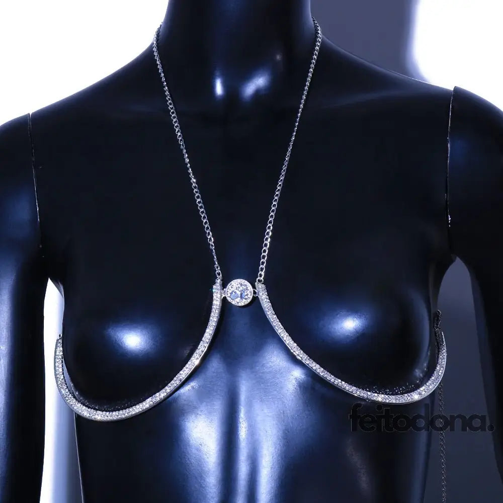 Body Chain Amber Prata