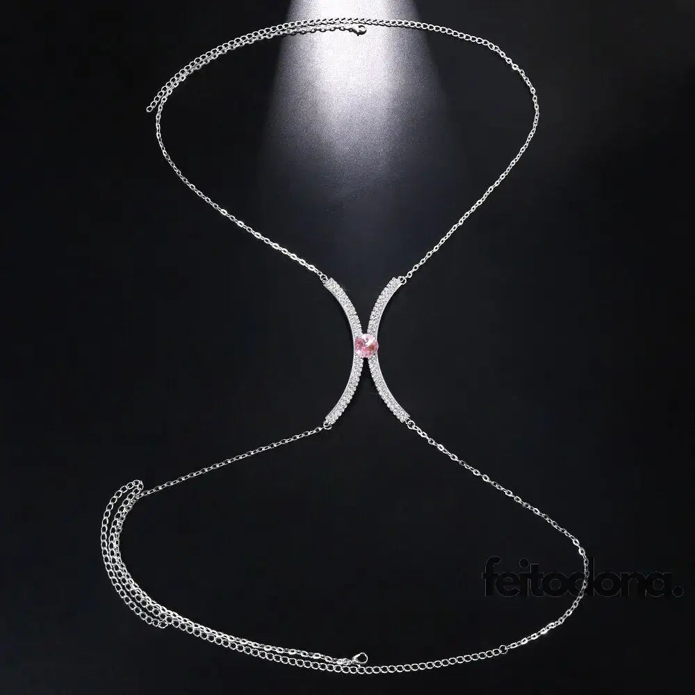 Body Chain Ivana Prata E Rosa