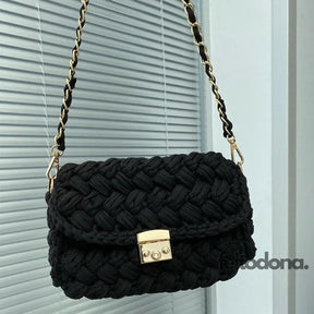 Bolsa De Ombro Crochê Louise Preto