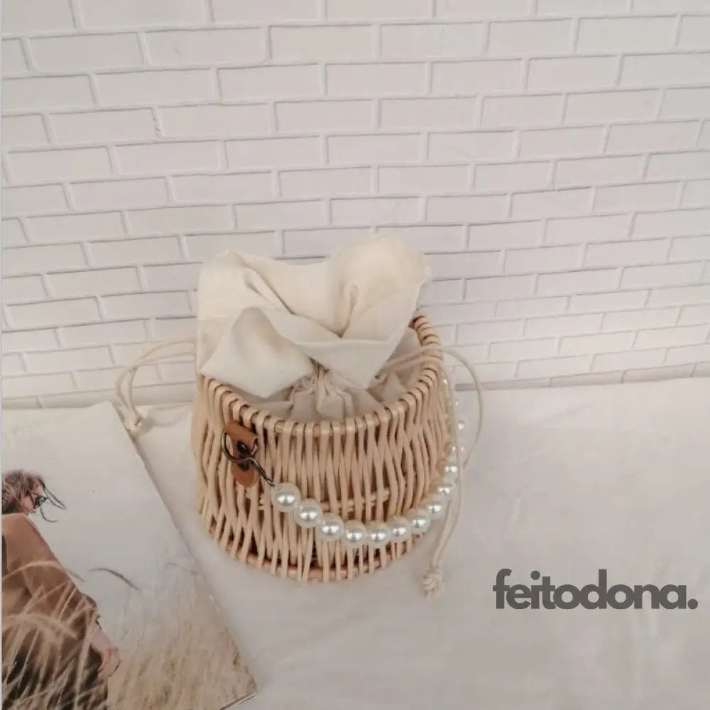 Bolsa De Praia Pérola Com Mini Alça Peróla 100002856