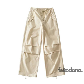 Calça Cargo Manuela Bege / Pp