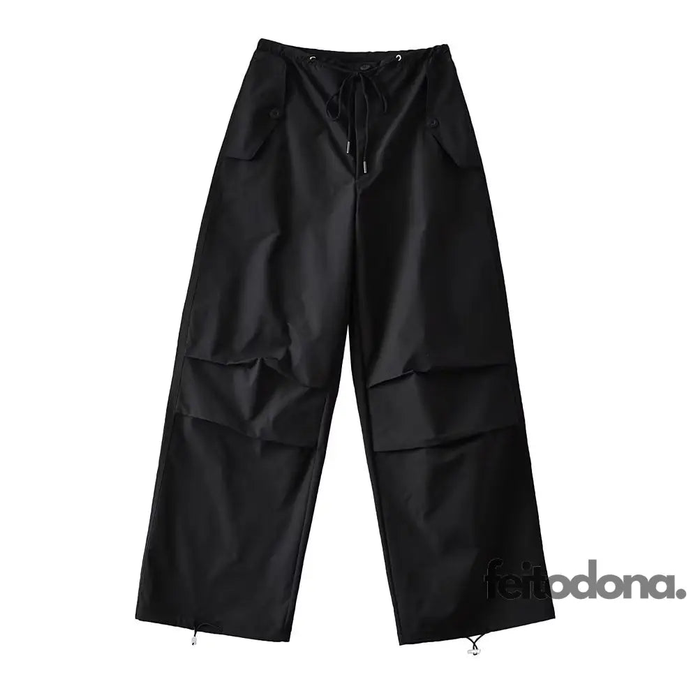 Calça Cargo Manuela Preto / Pp