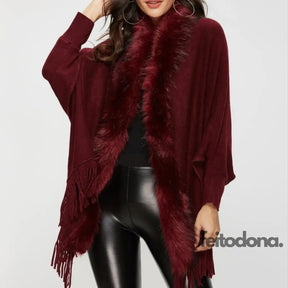 Cardigan Aberto Maia Vermelho / Tamanho Único 127898002