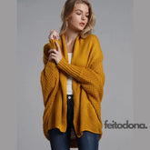 Cardigan Curto Vanda Amarelo / Único