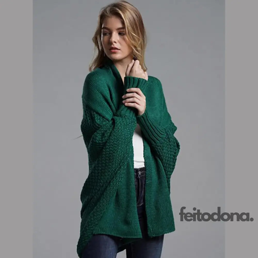 Cardigan Curto Vanda Verde / Único