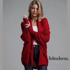 Cardigan Curto Vanda Vermelho / Único