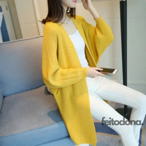 Cardigan Luxo Mana P / Amarelo Brasilis