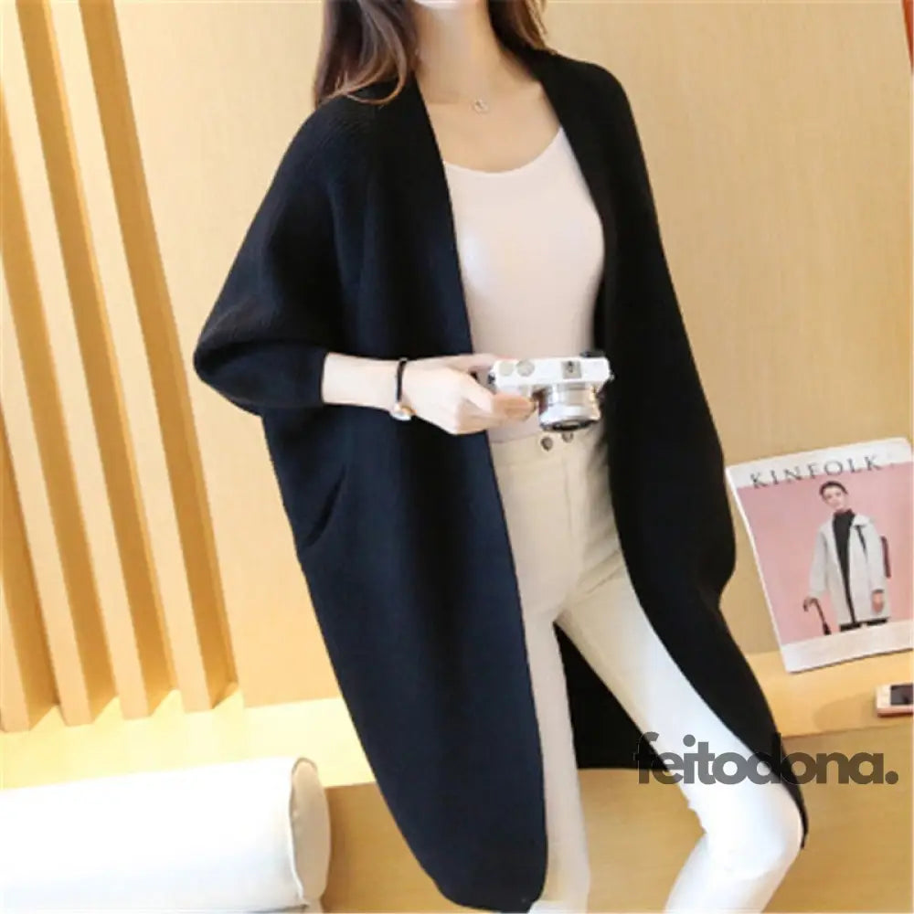 Cardigan Luxo Mana P / Preto