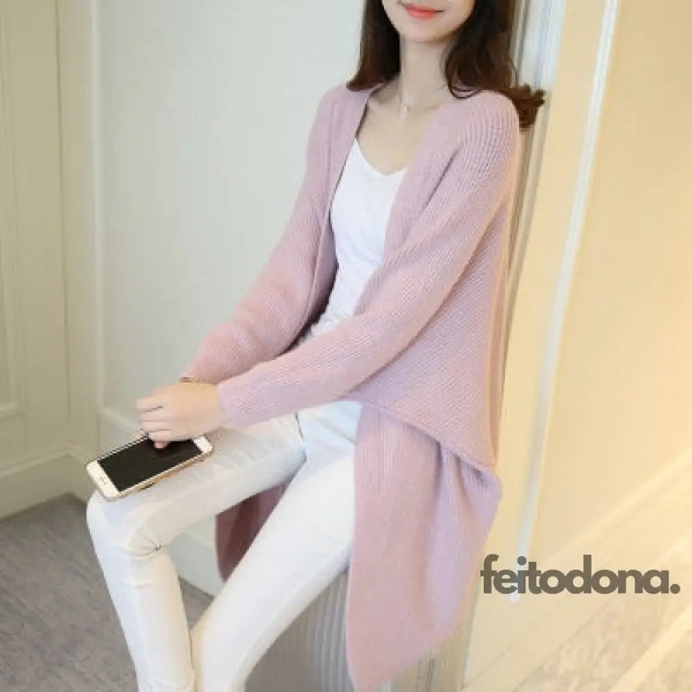 Cardigan Luxo Mana P / Rosa