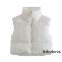 Colete Bomber Cropped Luna Branco / P