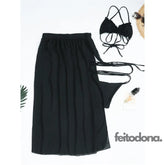 Conjunto Biquíni + Saia Lucille Preto / P