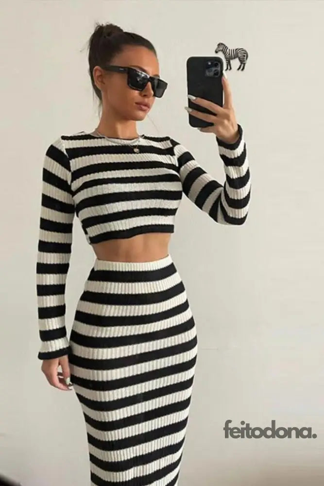 Conjunto Canelado Zebra