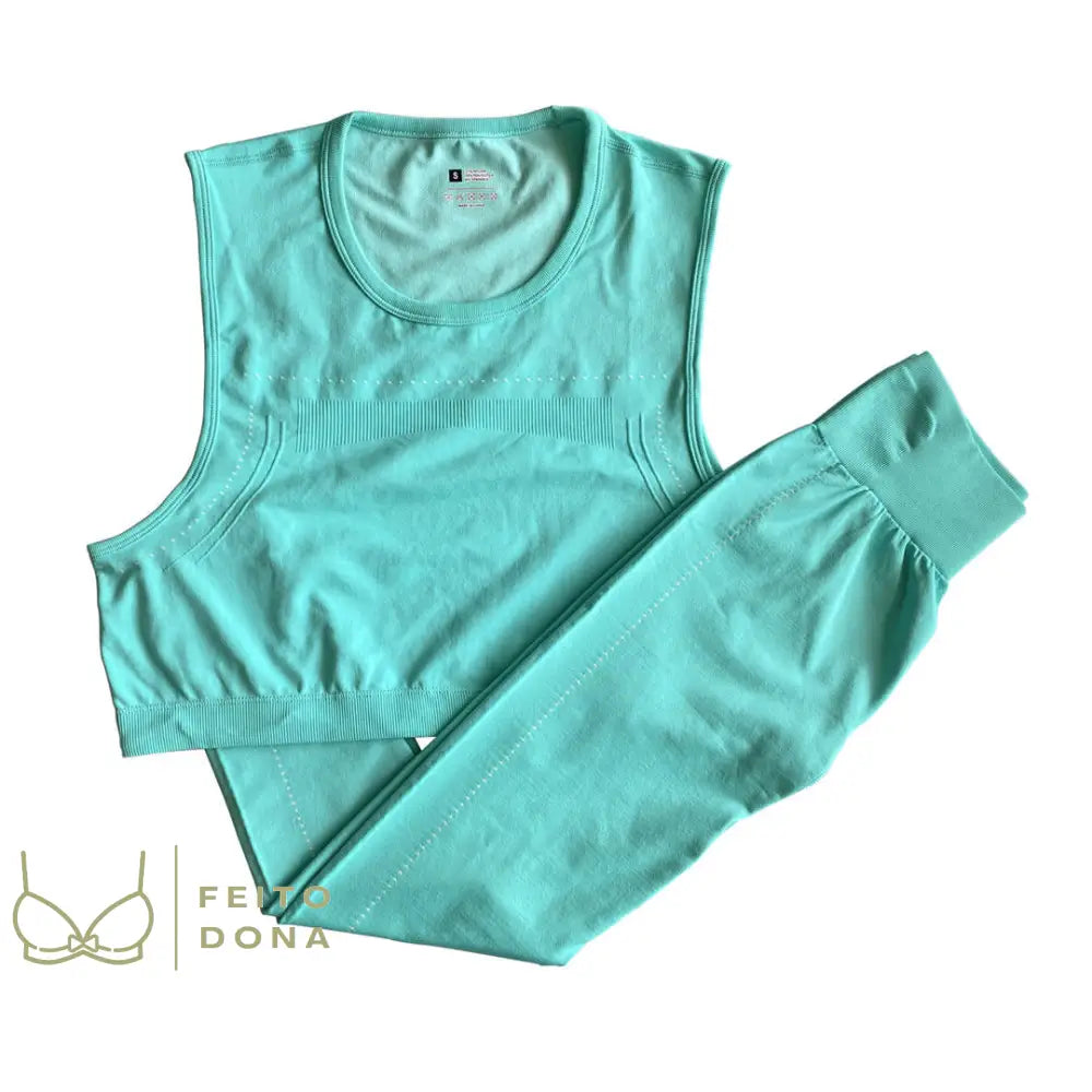 Conjunto Fitness Mayane Azul / P