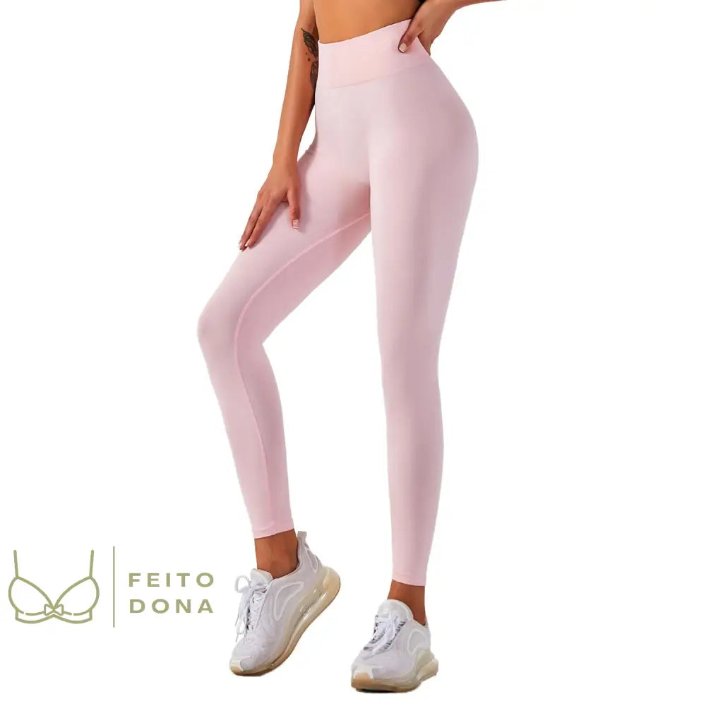 Conjunto Fitness Mayane Calça Pink / P