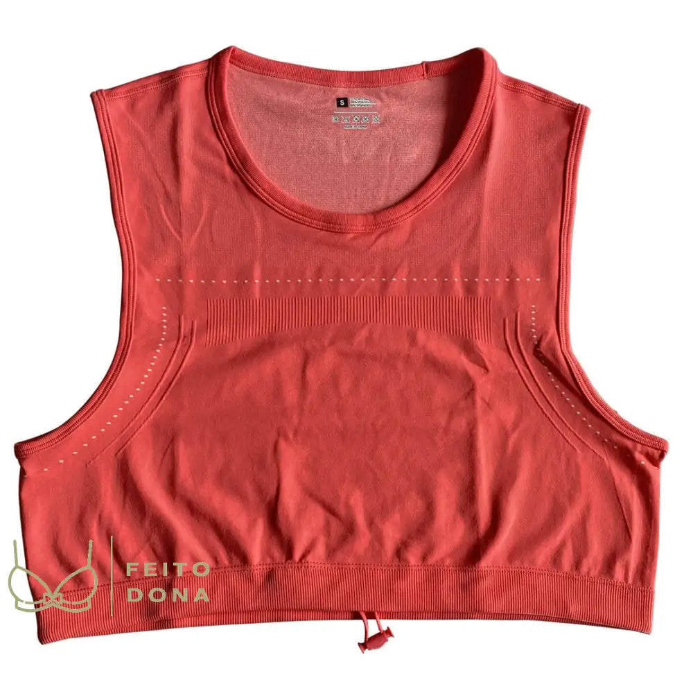 Conjunto Fitness Mayane Top Coral / P