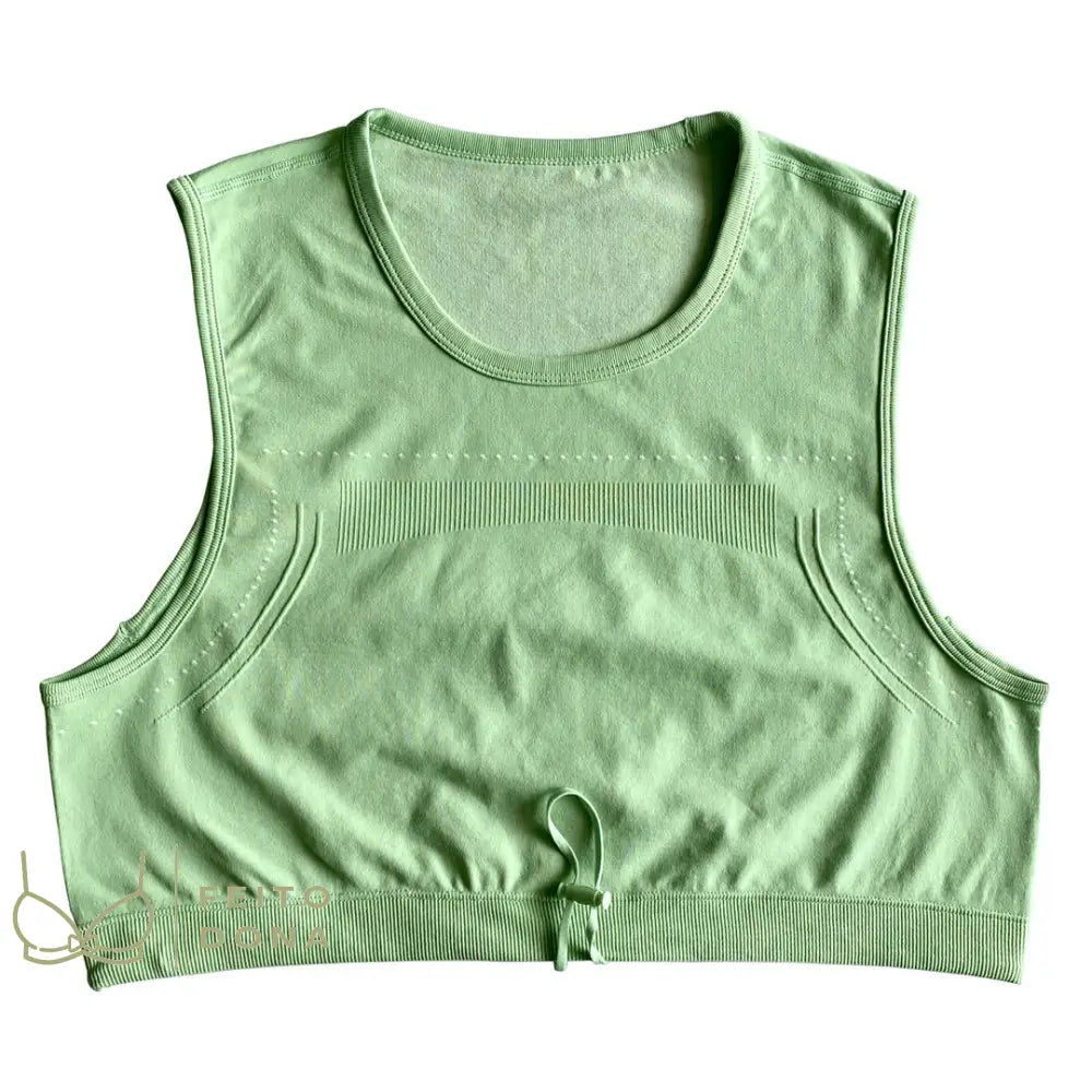 Conjunto Fitness Mayane Top Verde Claro / P