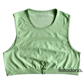 Conjunto Fitness Mayane Top Verde Claro / P