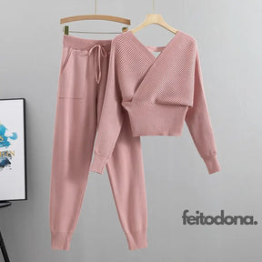 Conjunto Inverno Estiloso Moana Rosa / Tamanho Único