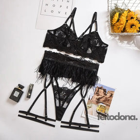 Conjunto Juliete Preto / P 3120601