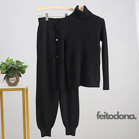 Conjunto Moletom Arabela Preto / Tamanho Único