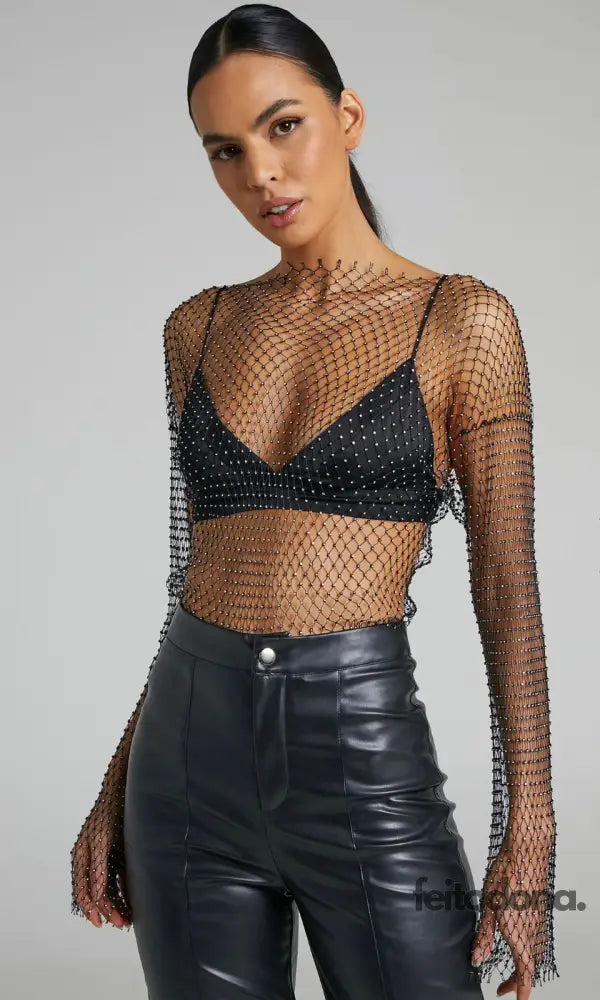 Cropped Tela Diamante