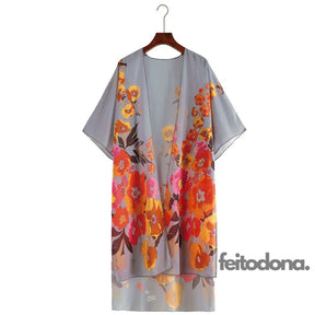 Kimono Santé Cinza / P