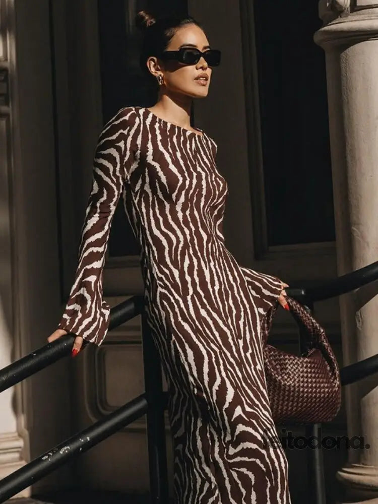 Maxi Dress Zebra