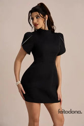 Mini Dress Adela Preto / P