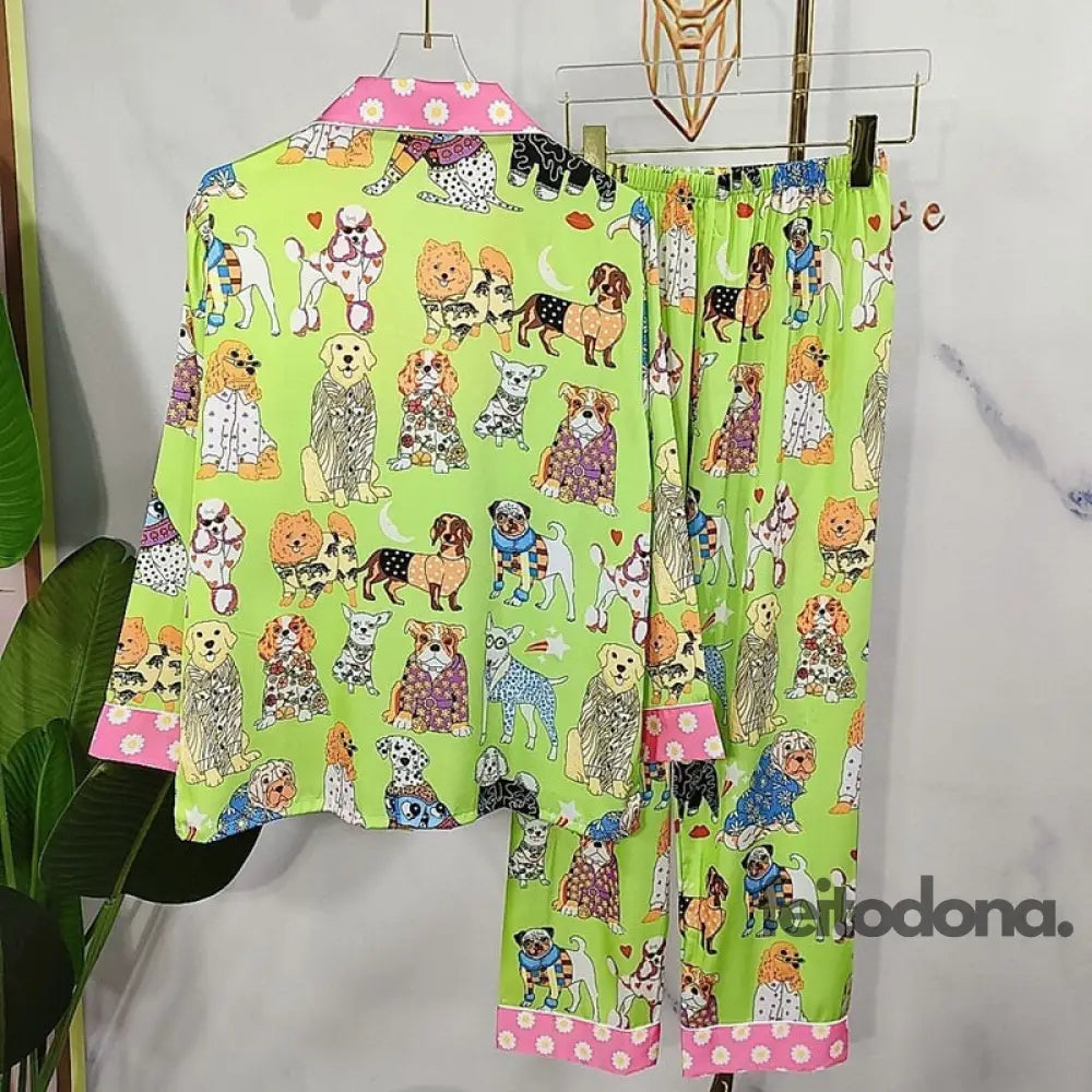 Pijama Cetim Cartoon