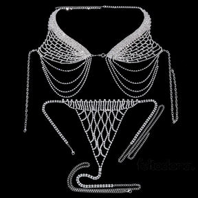 Conjunto Top E Calcinha Body Chain