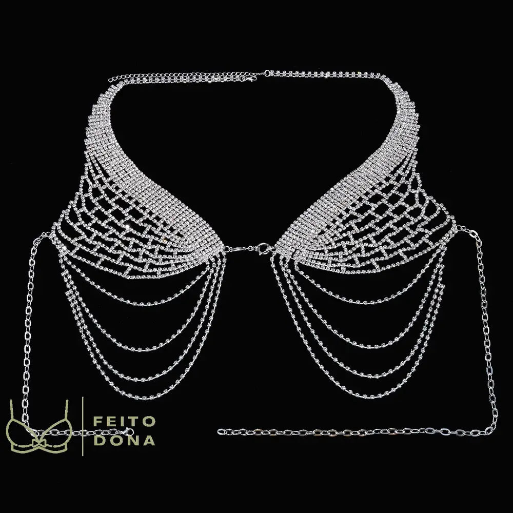 Conjunto Top E Calcinha Body Chain