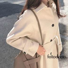 Trench Coat De Lã Vivian