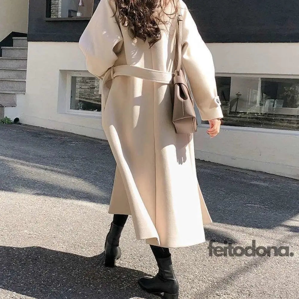 Trench Coat De Lã Vivian