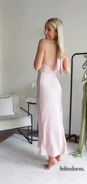 Vestido Cetim Olga