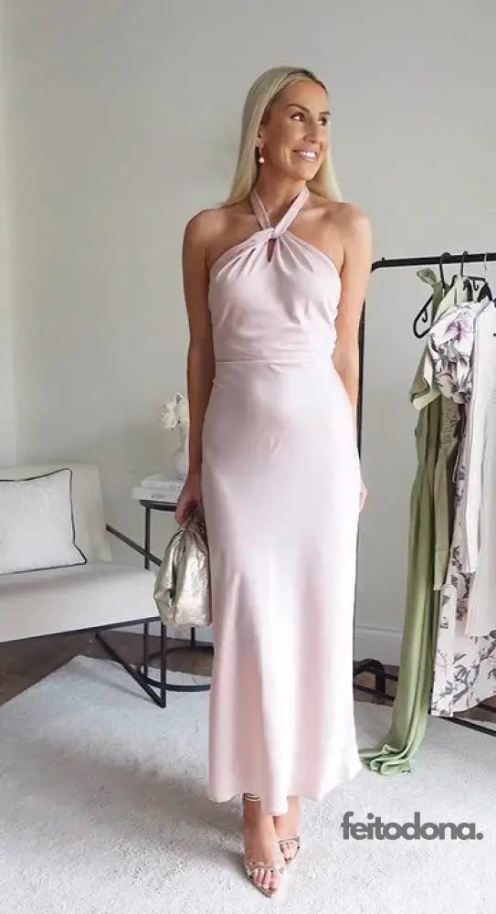 Vestido Cetim Olga