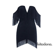 Vestido Franja Tassya Preto / Pp