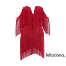 Vestido Franja Tassya Vermelho / Pp