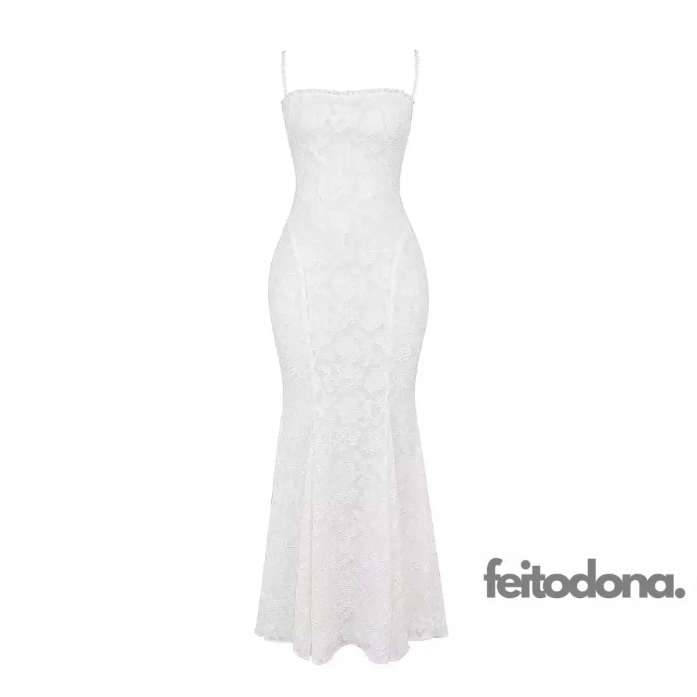 Vestido Longo Rendado Lakah