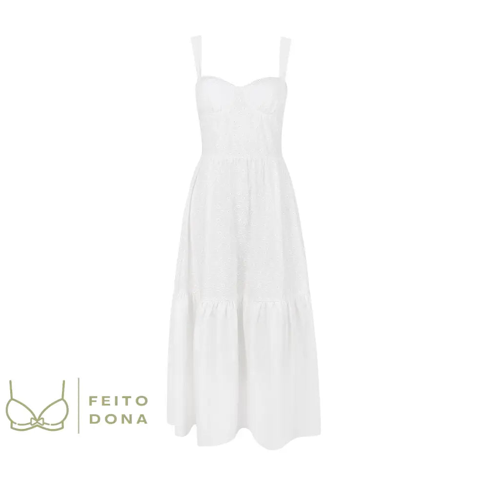 Vestido Midi Angelina Branco / Pp