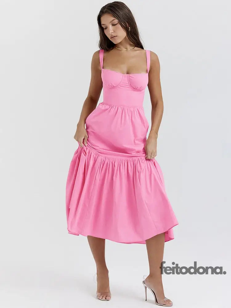 Vestido Midi Barbie