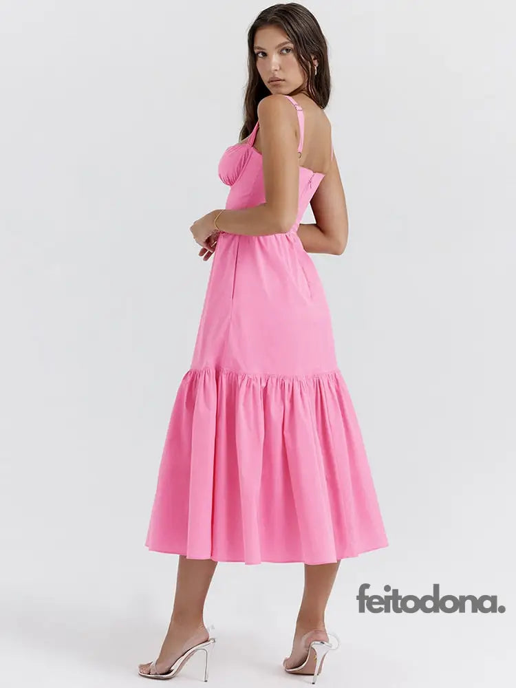 Vestido Midi Barbie