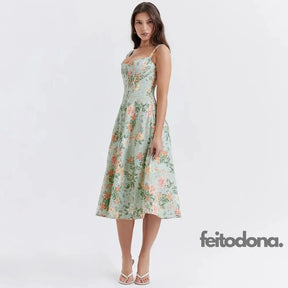 Vestido Midi Espartilho