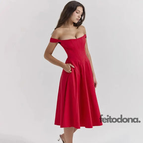 Vestido Midi Espartilho