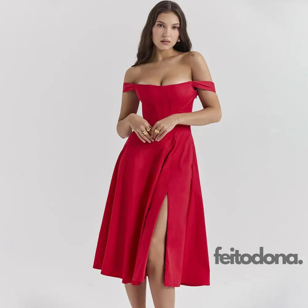 Vestido Midi Espartilho