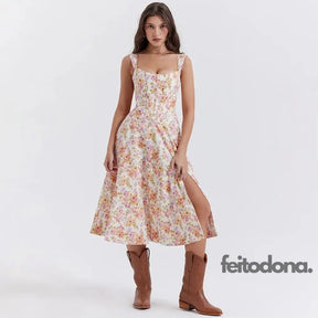 Vestido Midi Espartilho