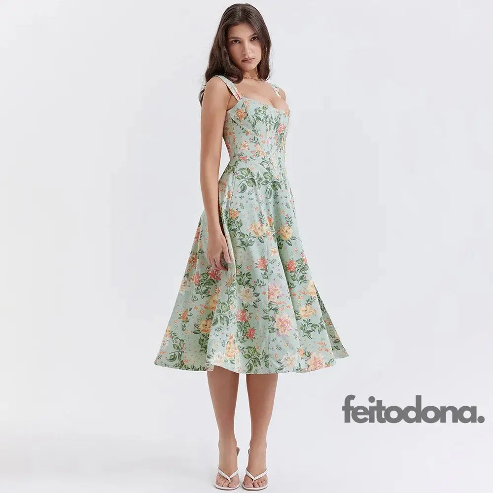 Vestido Midi Espartilho